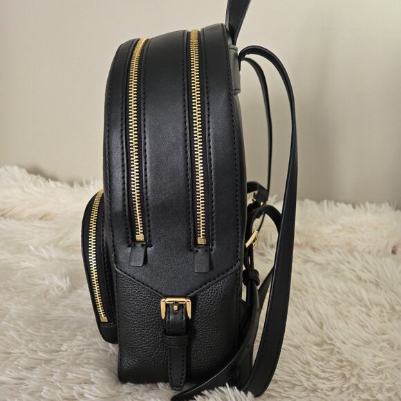 Michael Kors Black Leather Backpack Purse Bag main image 6